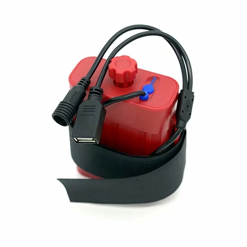 DC USB 2x26650/18650 держатель отсек водонепроницаемый батарейный блок питания чехол Коробка для велосипеда головной светильник велосипедный светильник телефон
