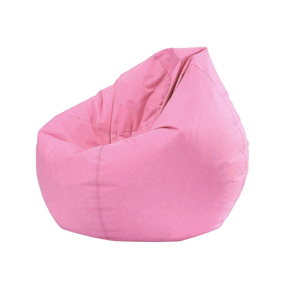 Ленивые чехлы для диванов, стулья без наполнителя, льняная ткань, шезлонг, кресло, мешок, пуф, слоеный диван, татами, покрытие для гостиной - Цвет: pink