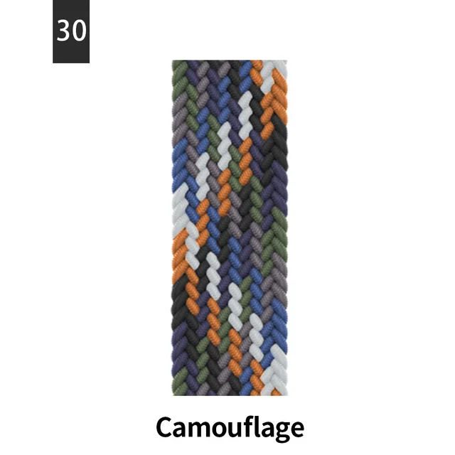 Braided Solo Loop For Apple Watch Band Se 76543 40mm 44mm Elastic Bracelet Strap on Smart Series 38mm 42mm 41mm 45mm Accessories 30 Black rainbow
