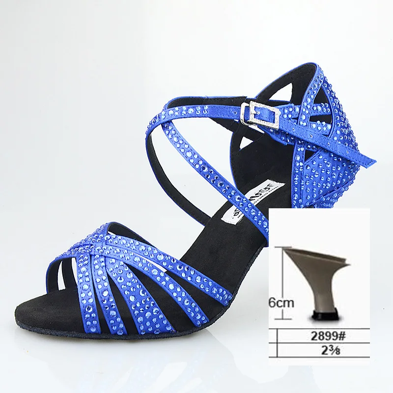 Blue is 6 cm Na tasha/национальный стандарт; обувь для латинских танцев; Лидер продаж; обувь для танцев на высоком каблуке; стиль для взрослых - Цвет: Blue is 6 cm
