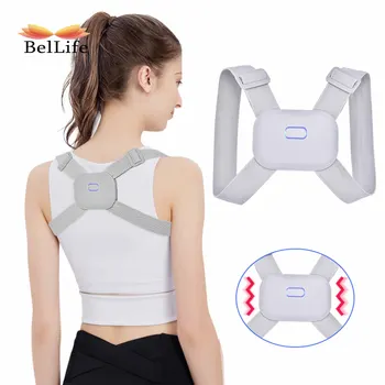 

Smart Back Posture Trainer Smart Reminder Correct Posture Wear Adult Invisible Posture Belt Sensor Vibration Pain Relief