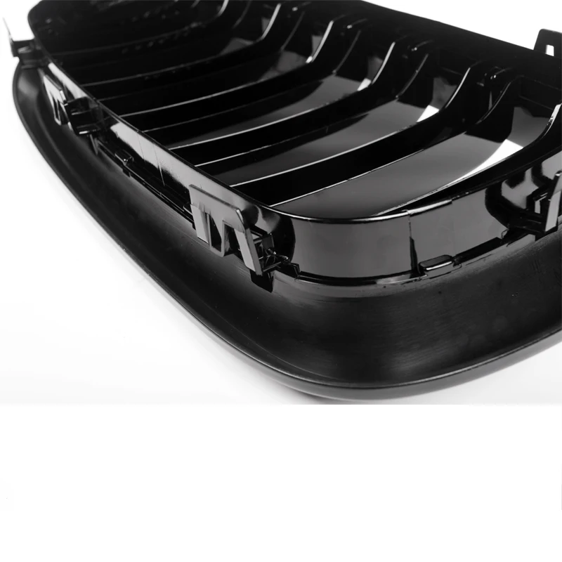 Plug & Play F15 Dual Slat Hood Grill F16 Front Kidney Grille Fit for BMW 2014-X5 X6 ABS Grills X5M X6M Replacement