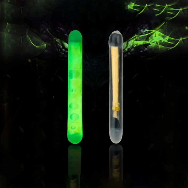 

50pcs 4.5*40mm Fishing Float Fluorescent Lightstick Light Night Float Rod Lights Dark Glow Stick For Fishing Float Dropshipping