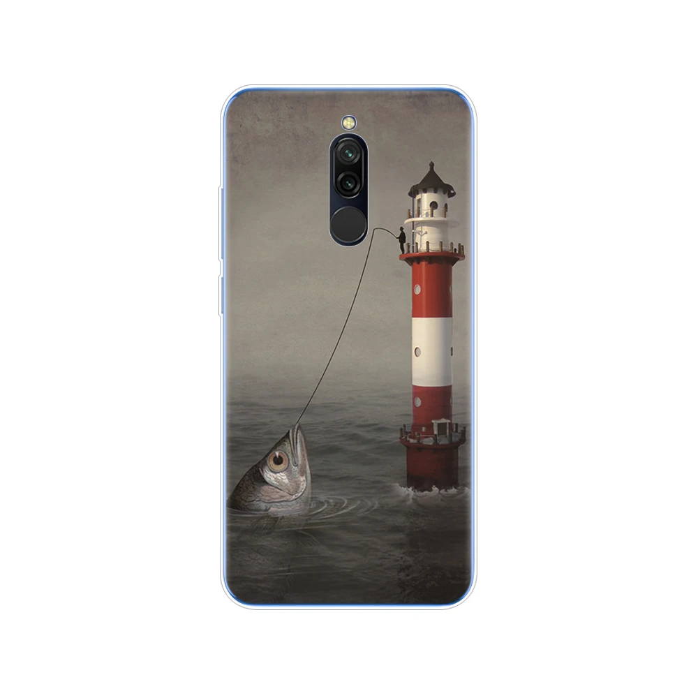 34667 Чехол для xiaomi redmi 8, чехол s, Мягкий ТПУ силиконовый чехол для redmi 8, бампер hongmi 8, бампер Copa, полностью 360, защитный чехол - Цвет: 34667
