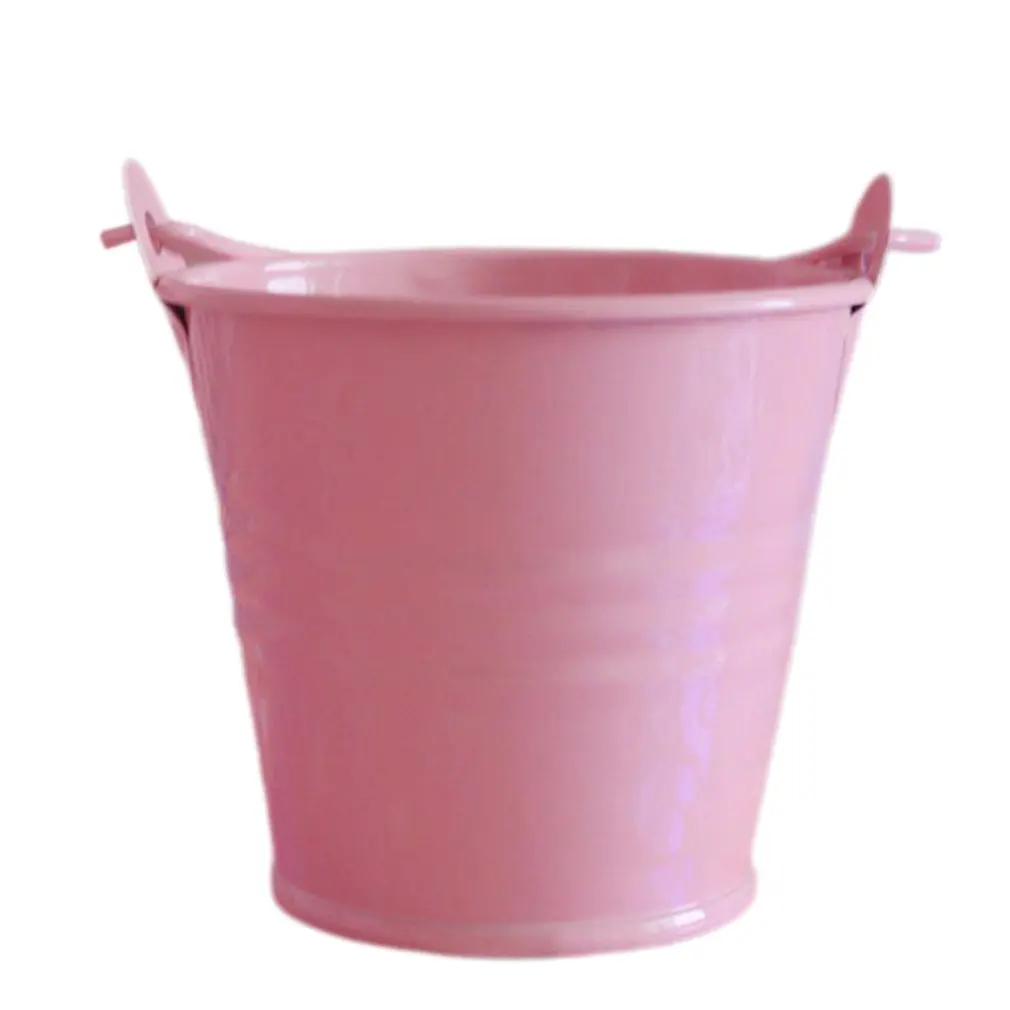 

Creative Succulent Potted Plants Tinplate Wedding Supplies Candy Color Tin Bucket Mini Iron Bucket Desktop Decoration