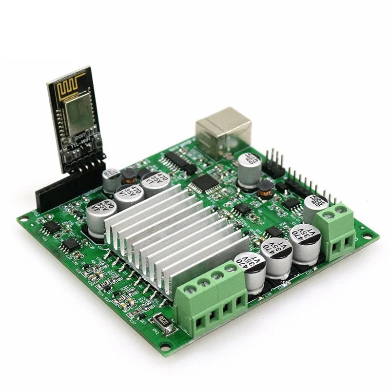 DOIT 대형 로드 탱크 섀시 제어 키트 (2 in 1 고출력 모터 드라이버 보드 + DT06 WiFi 모듈 포함) DIY RC 로봇 장난감 부품