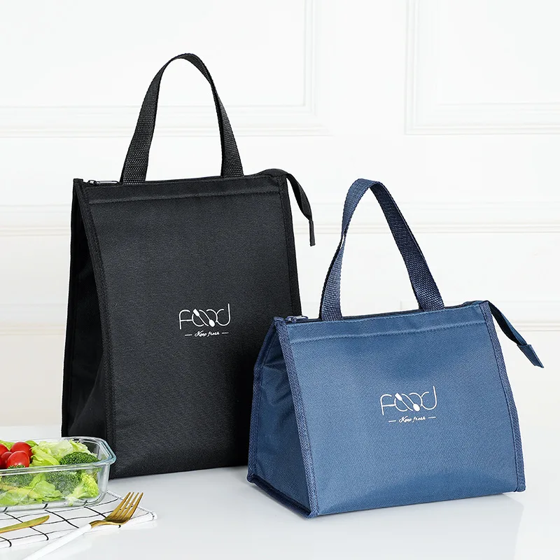 Bolsa de almuerzo de alta calidad para mujer, bolsa térmica portátil con cremallera para comida, impermeable, para Picnic, viajes, desayuno, almuerzo