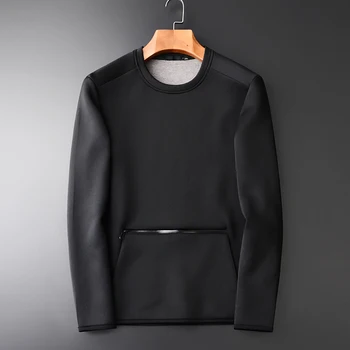 

New Arrival Composite Fabric Men's Sweatshirts Hight Quality Waterproof Zipper Round Collar Men's Hoodies Coat M L XL-4XL