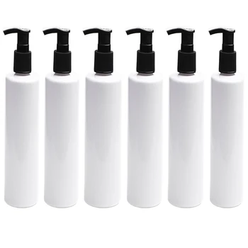 

200ml Refillable Plastic Pump Dispenser Bottles For Lotion, Massage Oil Shampoo And More Bpa/latex Free