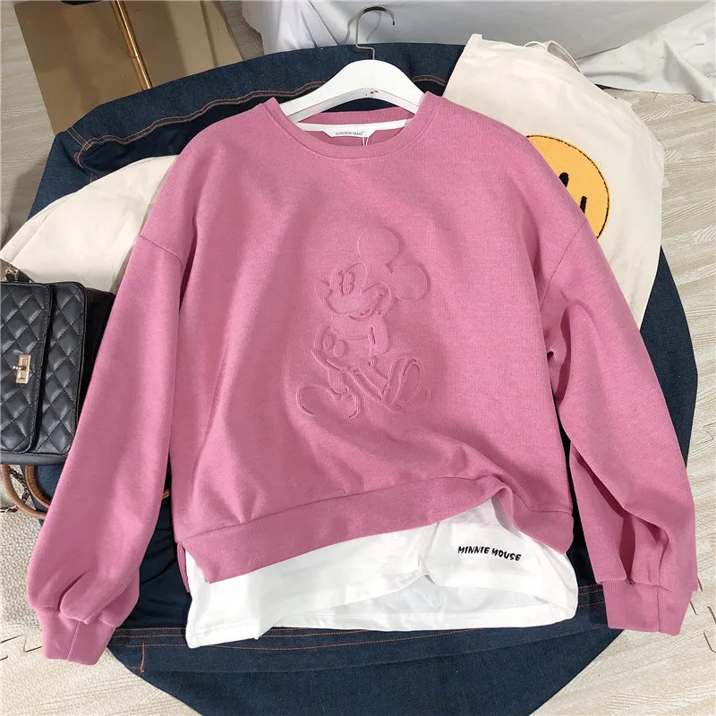 Женские толстовки, толстовка, ropa mujer sudadera mujer, черный, розовый, негабаритный, kawaii, корейский, Розовый, harajuku, одежда, пот, a capuche femme