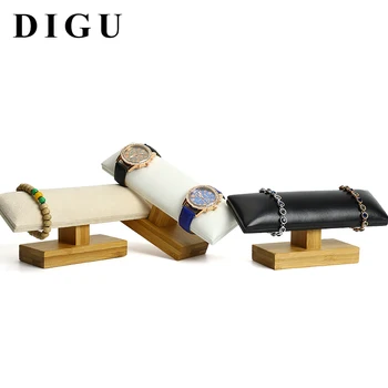 

DIGU Custom Wooden Jewelry Rack Bracelets Display High Quality Display Organizer Watches Rack Holder