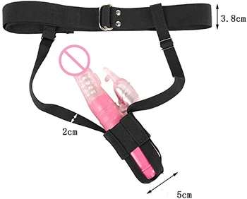 BDSM Bondage Restraint Vibrator Constrained Forced Strap SM Belt Harness Holder Strap-on Nylon Waist Massage Masturbate Belt 5
