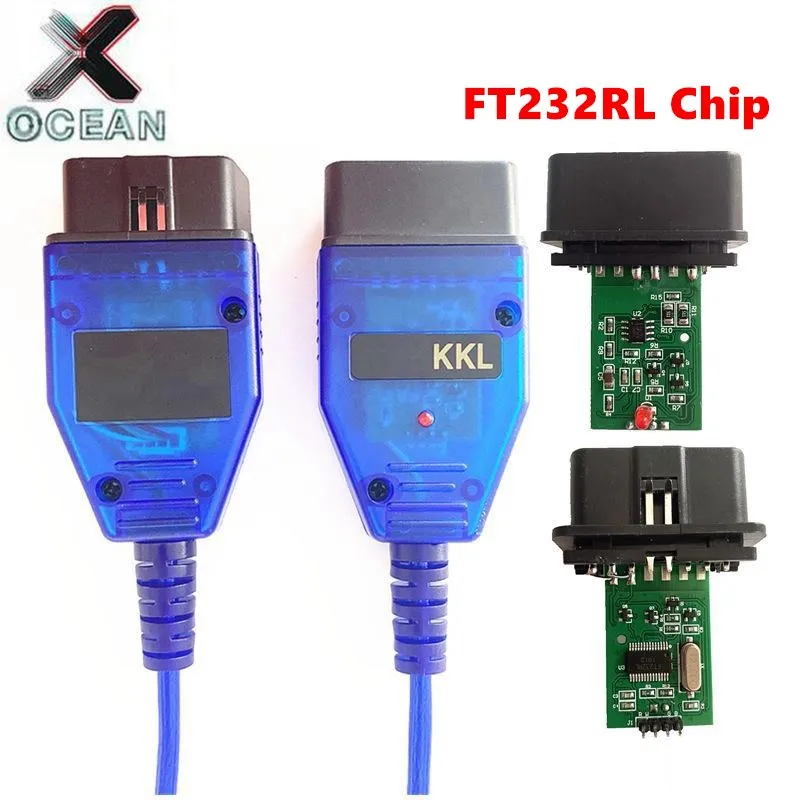 Для VAG KKL 409 OBD2 сканер с FTDI FT232RL чип для Авто диагностический инструмент vag409 kkl USB