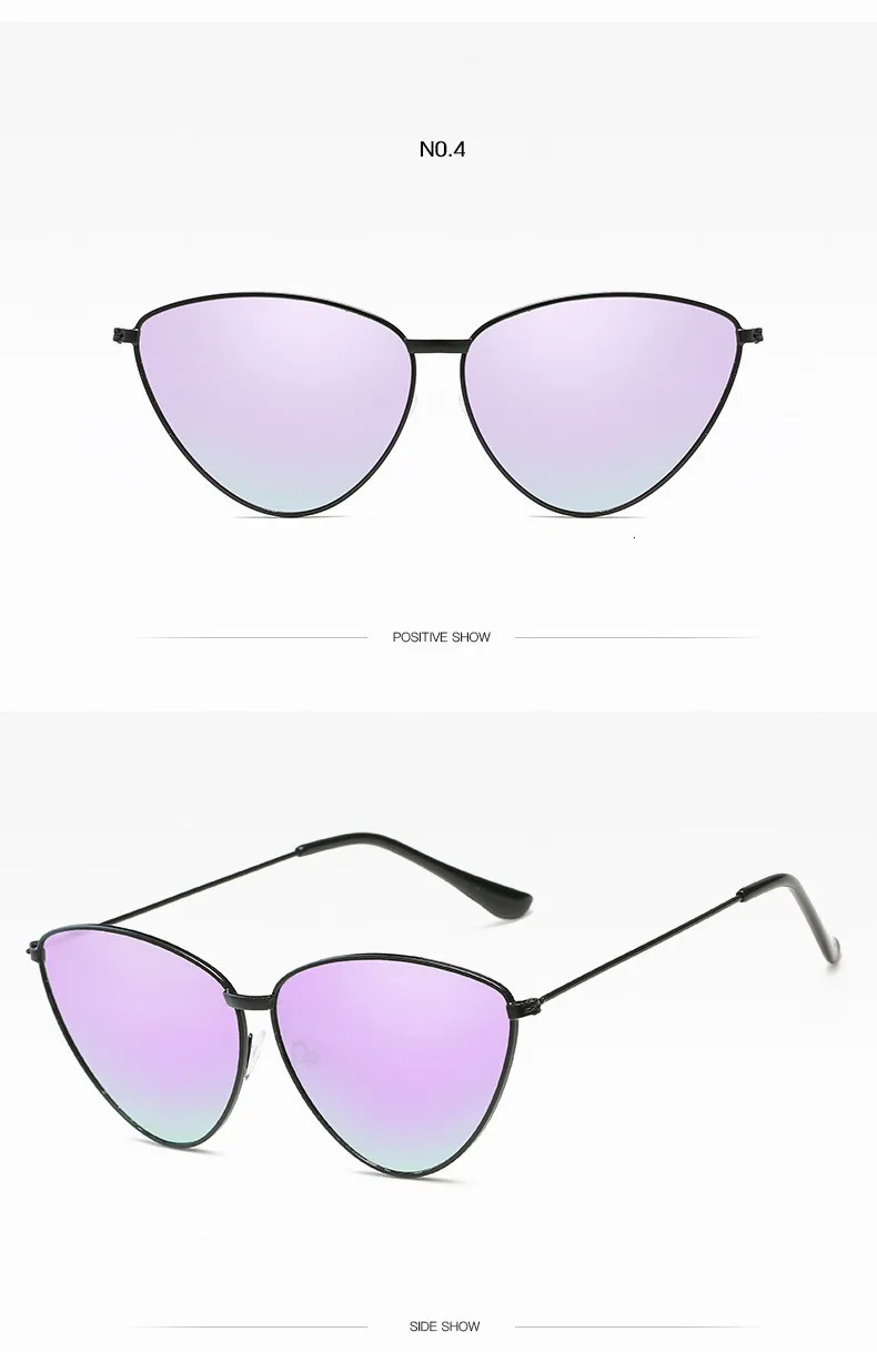 LONSY, сексуальные маленькие винтажные металлические женские солнцезащитные очки кошачий глаз, Ретро стиль, фирменный дизайн, кошачий глаз, женские солнцезащитные очки, UV400 Oculos Gafas