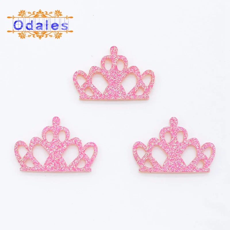 Peach Red 100 шт Смешанные DIY 3D европейские нашивки "Корона" Скрапбукинг ремесла бант центр аксессуары украшения торта принадлежности головные уборы аппликации - Цвет: Peach Red