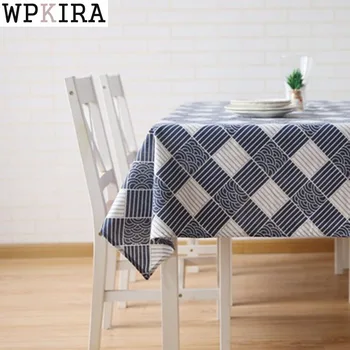

Japanese Style And Rectangular Rectangular Coffee Table Dining Table Cotton And Linen Tablecloths ZB-DS-L035&40