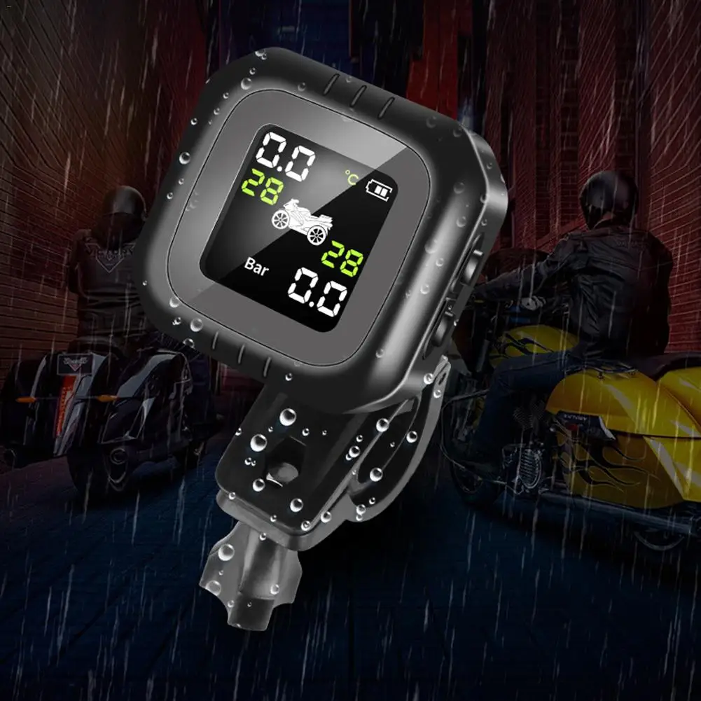 Новые шины для мотоцикла Давление монитор TPMS Анти-туман сэкономить топливо шин мотоцикла обнаружения Беспроводной Высокоточный контрольно-измерительного прибора