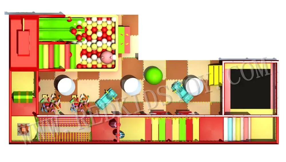 Сделанный на заказ Крытый Мягкий PlaygroundEquipment для детей HZ-91128A