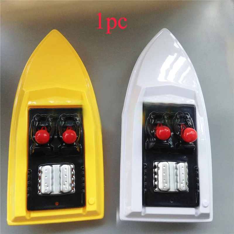 

1PC Micro High Speed Boat Hull 6*19*40cm Jet Pumps Modified Plastic Hulls White/Yellow Model Marine Ship Shell DIY Accessories