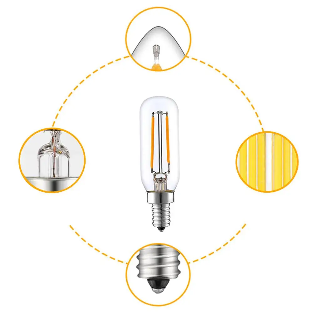 Супер яркий светодиод E14 4 Вт 2 230 В 220 Smd cob 1 шт. светильник холодильника | Лампы и