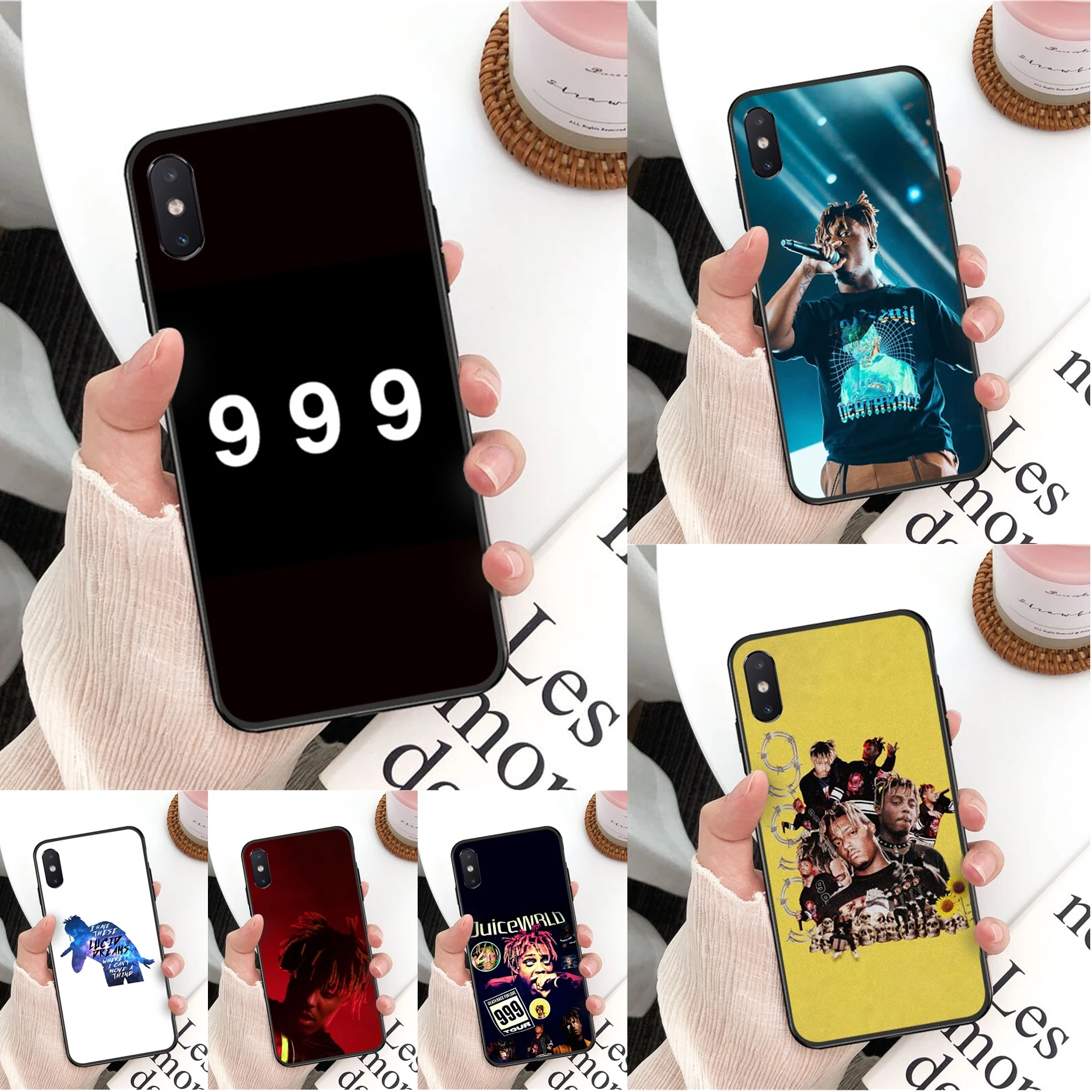 Q16 Juice WRLD TPU чехол для телефона Apple iPhone 6 6S 7 8 Plus 5 5S SE X Xs 11 Pro Max XR силиконовый мягкий