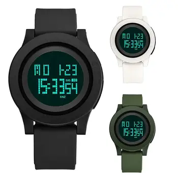 

Student Multifunctional Electronic Watch Rotating Dial Luminous Waterproof Outdoor Sports Men Women Running Watch reloj hombre