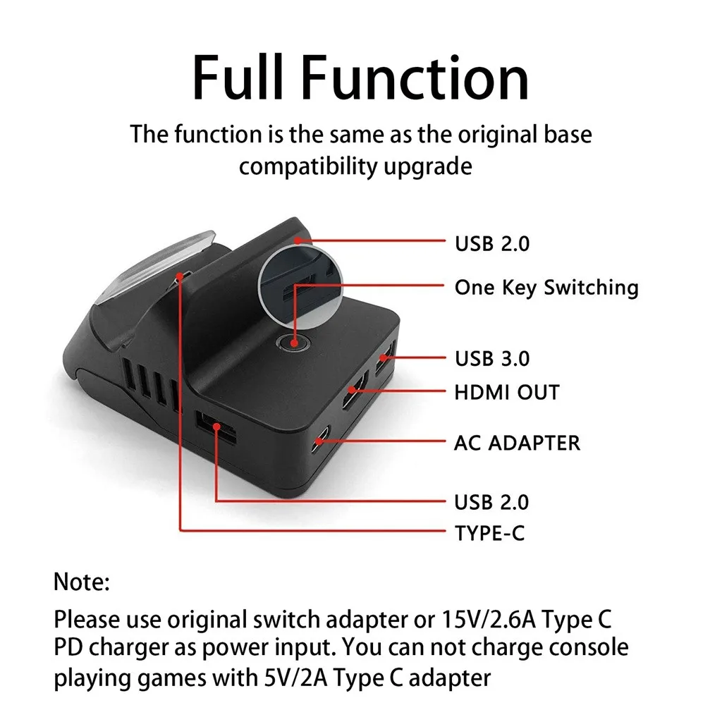 20% Переключатель консоли видео конвертер портативный мини HDMI ТВ Замена док-станции зарядное устройство для nintendo Switch NS