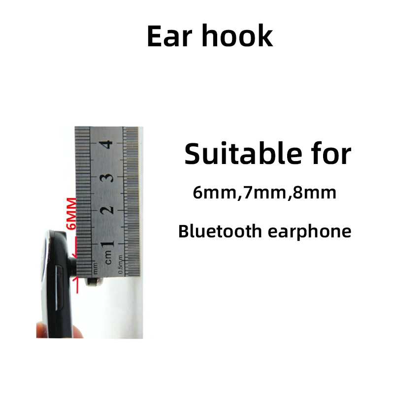 2PCS Rotatable Universal Ear Hooks 6mm 7mm 8mm Ear Hooks for Wireless Earphones Headset Accessories Ear Hook 2PCS Rotatable Universal Ear Hooks 6mm 7mm 8mm Ear Hooks for Wireless Earphones Headset Accessories Ear Hook