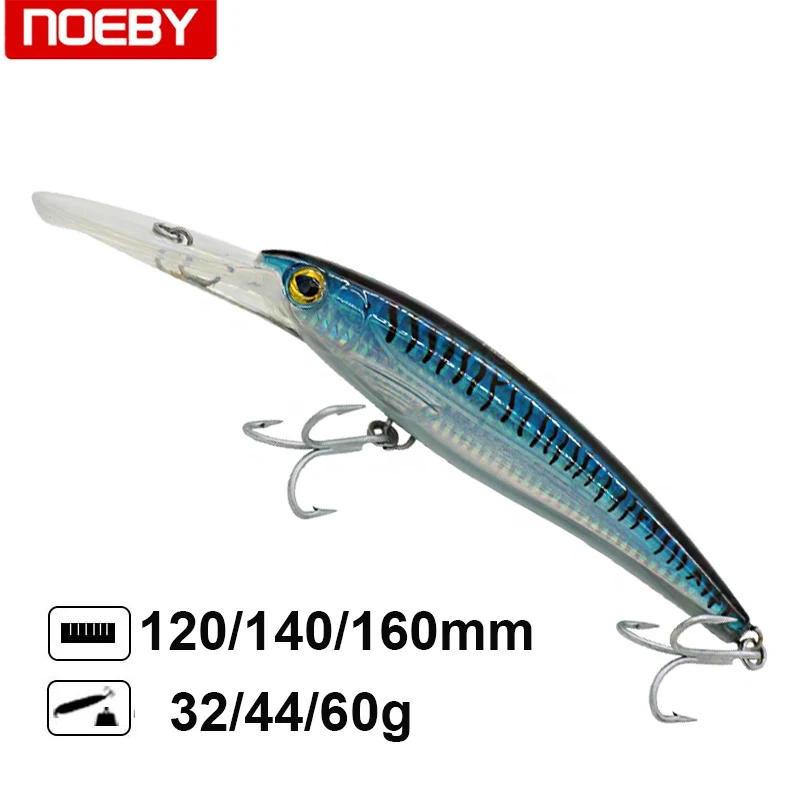 NOEBY Trolling Fishing Lure 5-8m Floating Super MINNOW Crankbaits