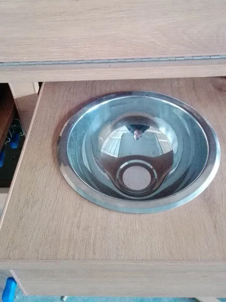 Rv wash basin round 304 stainless steel sink mini lavendered bright stainless steel lavendered small round pots