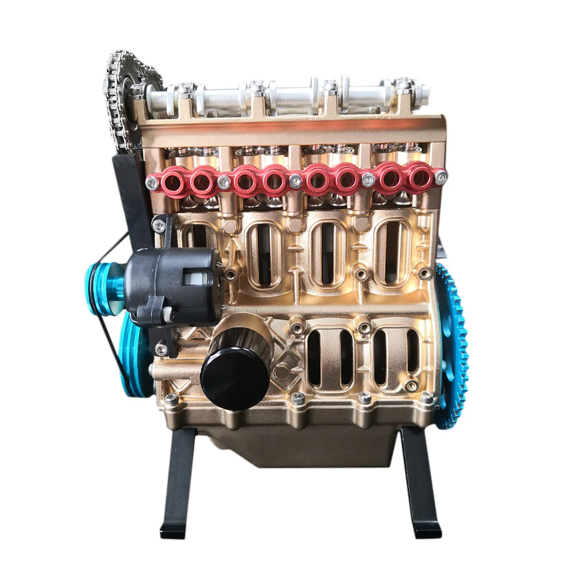 

1set Mini In-Line Four-Cylinder Car Engine Assemble Runnable Engine Model 2020 New Arrival Birthdaty Mens Gifts 2010 New