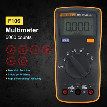 

Auto Range Digital Multimeter Data Hold DC/AC Voltmeter Ammeter Resistance/Capacitance Tester Auto Power Off