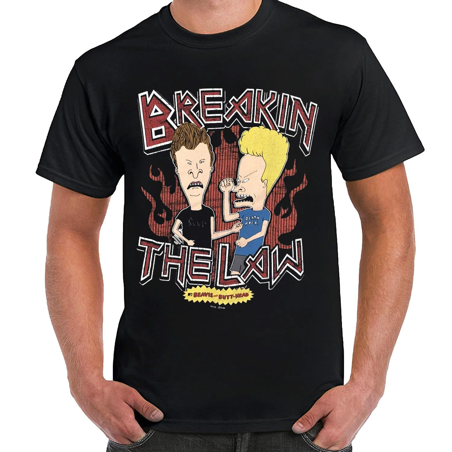 Винтажная Футболка 90 х 1995 Beavis и Butthead промо ТВ поп культура шоу Короткая