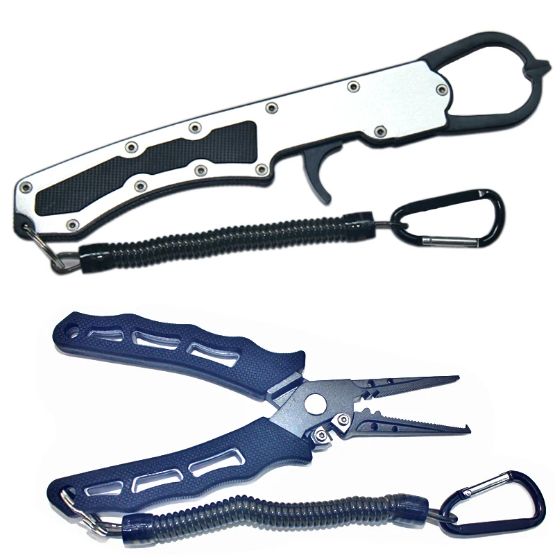 

Portable Stainless Steel Fishing Gripper Fish Lip Grab Carp handle Tackle Tools
