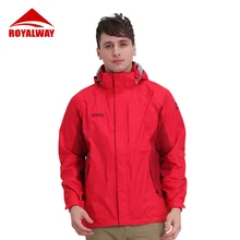 ROYALWAY, уличные походные куртки, ветровка, водонепроницаемые мужские куртки, весна-осень, для кемпинга, походов, альпинизма, пальто, RON3092BS