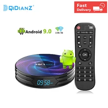 Предпродажа Смарт ТВ приставка HK1MAX Plus Android 9,0 2,4G и 5G Wifi 4GB 128GB 4K UHD Youtube Netflix телеприставка pk H96 X96