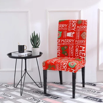 

Christmas Dining Chair Protect Cover Slipcover Stretch Removable Washable Dining Room Chair Protector Slipcovers Christmas Decor