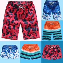 Мужские пляжные шорты с принтом весна лето новые свободные быстросохнущие брюки для серфинга дышащие спортивные эластичные брюки