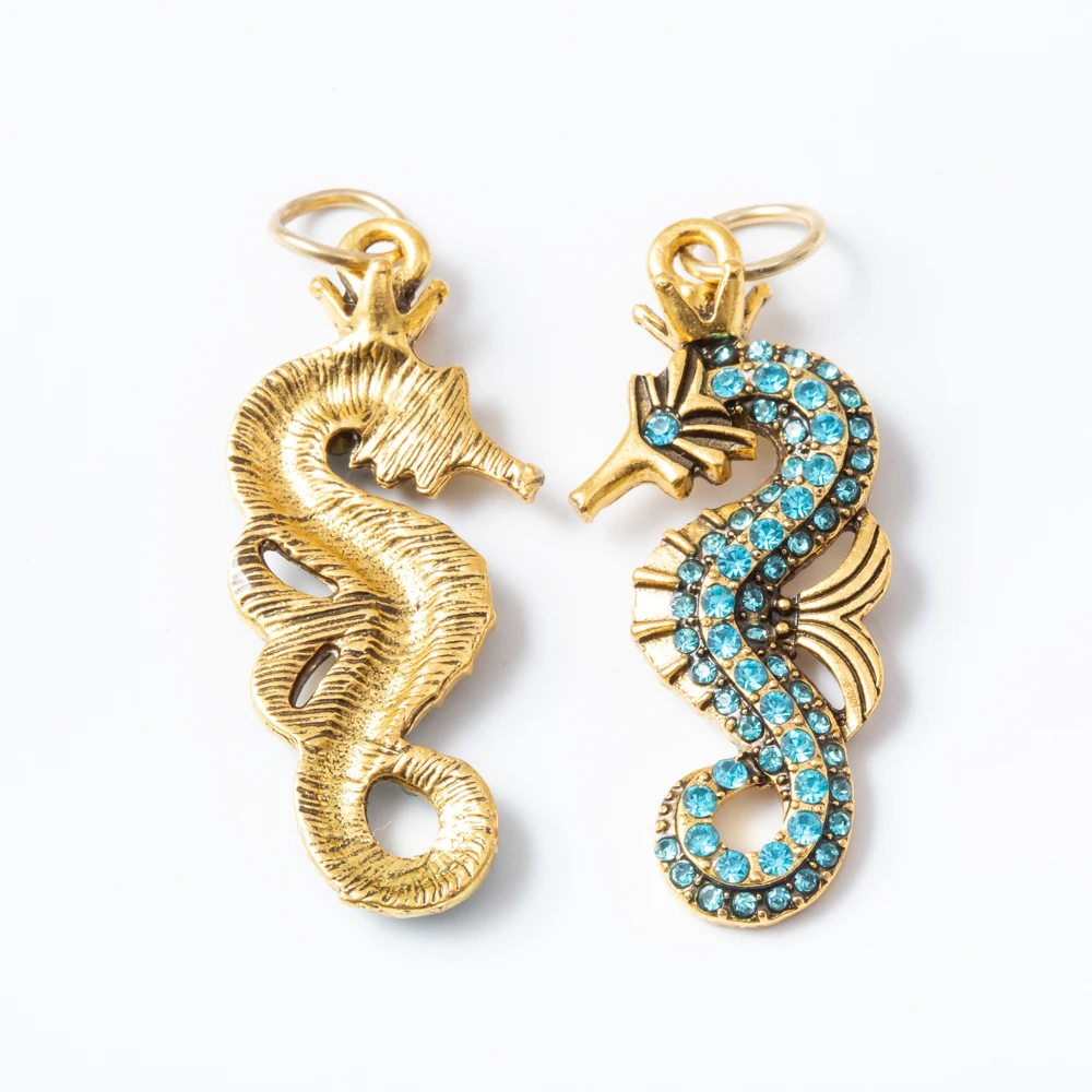 1 шт. эмалированная подвеска Морской конек для женщин изготовление ожерелий с