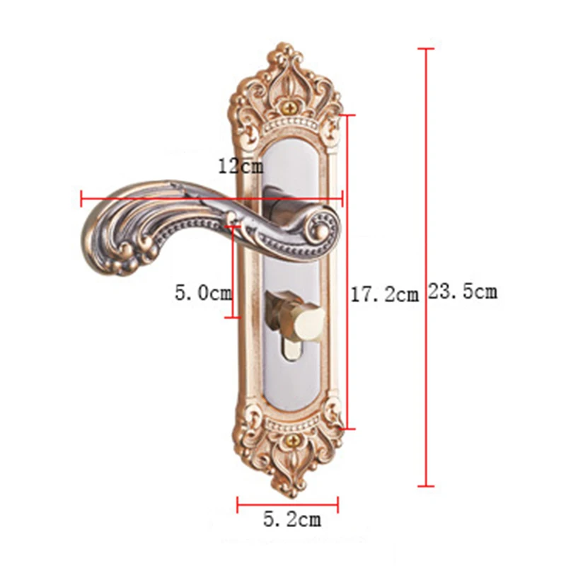 

European Alloy Sliding Door Lock Handle Locks Keyed Home Door Security Lock &Key
