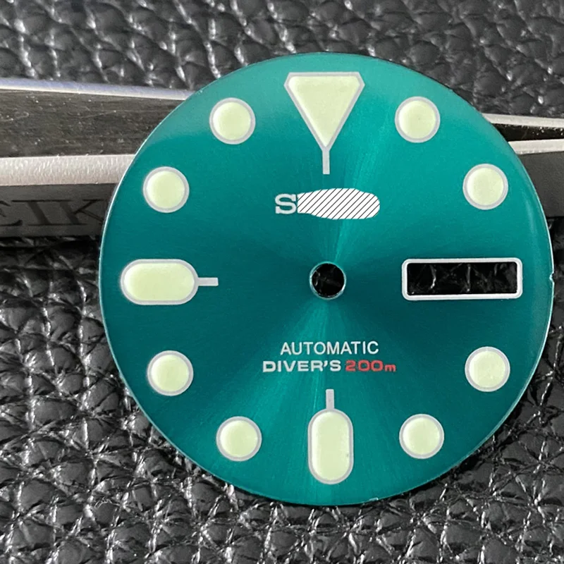 Watch Parts 28.5mm Enamel Orange/Green/Blue Dial Luminous Marks Suitable For Japan NH36A Automatic Movement afbeelding