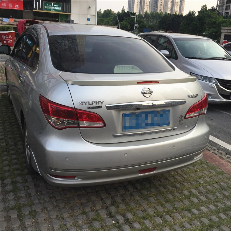 Спойлер для 2007 2011 Nissan Sentra Bluebird 2008 2009 2010 ABS материал заднего крыла автомобиля