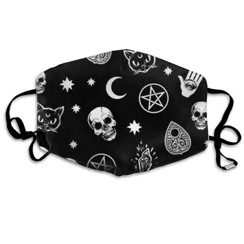 

Skull Cat Moon Gothic print Dustproof and windproof mask, washable and reusable, suitable for outdoor sports