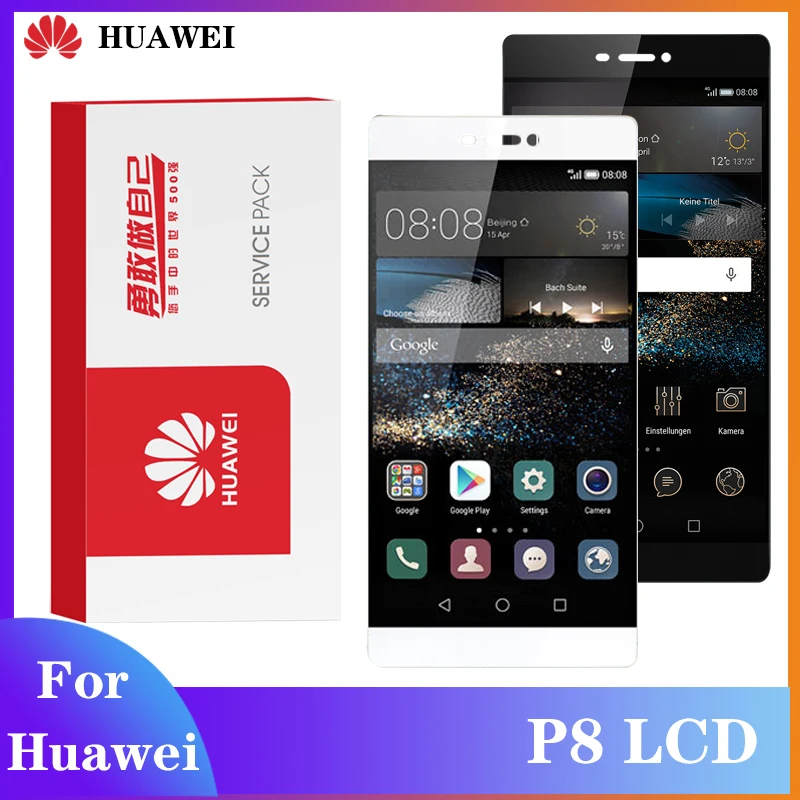 Оригинальный экран для Huawei P8 ЖК дисплей с цифрователем сенсорного вода сенсорный применяется к GRA L09 UL00