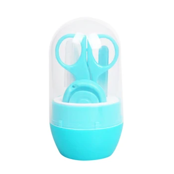 

4 Pcs Lovely Baby Nail Care Set Child Scissors Practical Baby Nail Clipper Trimmer Convenient Daily Baby Nail Shell Shear Manicu