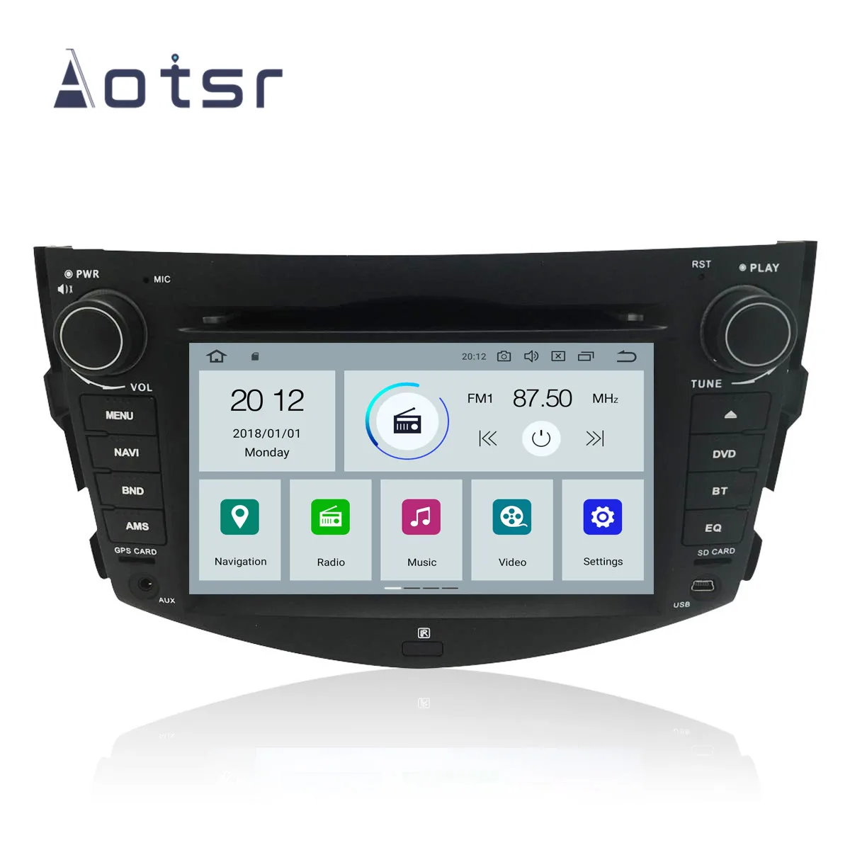 Android 9.1 7&quot IPS Car DVD Player GPS Navigation Radio For Toyota RAV4 2006-2012 Head Unit Multimedia Tape Recorder | Автомобили и