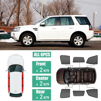 

For Land Rover Freelander 2 2007-2015 6Pcs Windows Sunshade UV Ray Protector Block Privacy Visor