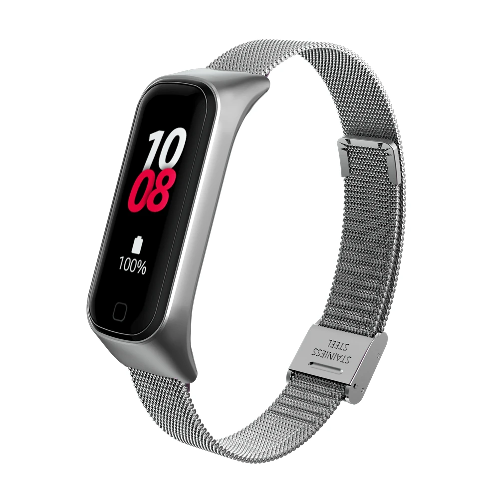 Strap For Samsung Galaxy Fit2 R220 Watch Band Bracelet Wrist Strap Replacement Metal Stainless Steel Strap ForGalaxy Fit 2 Hot S