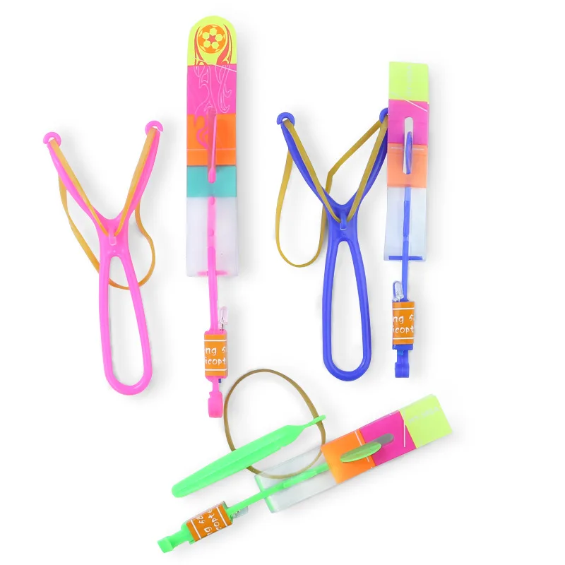 20pcs/lot make LOGO light LED FireFly Amazing Arrow Helicopter,Slingshot Deluxe Model,Night Toy