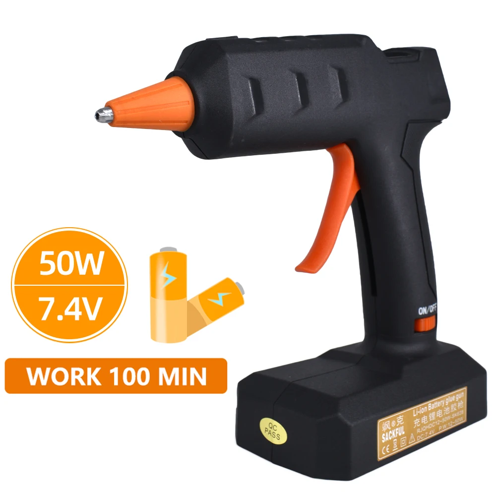 

Wireless electric thermo gun 7.4V glue sticks 7 mm for home renovation mini gun set material crafts with free shipping